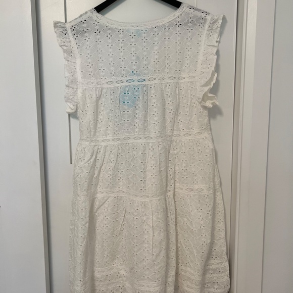 Melissa Odabash Ruffled Broderie Anglaise Cotton Mini Dress - Picture 4 of 4